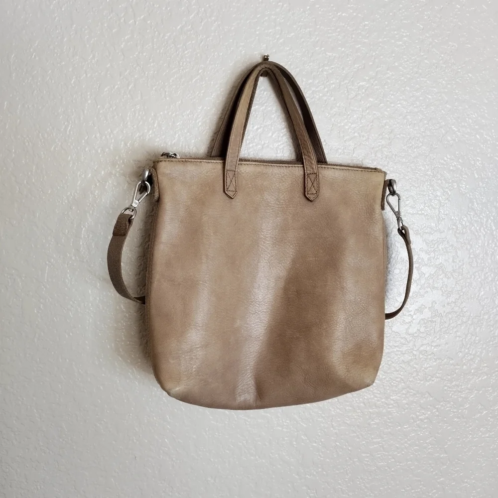 Madewell The Transport Crossbody small dusty grey